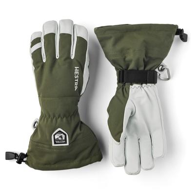 Hestra - Army Leather Heli Ski 5 Finger - Handschuhe Gr 10 oliv/grau
