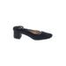 Everlane Flats: Pumps Chunky Heel Classic Black Print Shoes - Women's Size 7 - Almond Toe