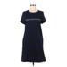 Tommy Hilfiger Casual Dress - Shift: Blue Dresses - Women's Size Medium