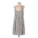 White Birch Casual Dress - A-Line Scoop Neck Sleeveless: Gray Dresses - Women's Size Large