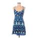 The Balance Collection by Marika Casual Dress - A-Line Scoop Neck Sleeveless: Blue Dresses - Women's Size 6