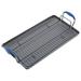 Anolon Advanced Home Hard Anodized Nonstick Double Burner Griddle, 10 Inch X 18 Inch Non Stick/Aluminum in Blue | 3.5 H x 10 W x 17.75 D in | Wayfair