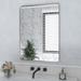 Ebern Designs Filleted Corner Wall Mounted Mirror, Bathroom Mirror, Black Vanity Wall Mirror w/ Metal Frame Metal in Gray | 22 H x 2.75 D in | Wayfair