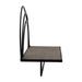 17 Stories Nikesh Accent Shelf Metal in Black/Brown | 20 H x 7 W x 17 D in | Wayfair A3409BB5620C45679A745A15765B4489