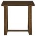 Wildon Home® Bastidas Frame End Table Wood/Aluminum in Brown/Gray/Yellow | 23.25 H x 22.38 W x 24 D in | Wayfair FDE10AA89A874508A65C7C7078044340