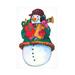 The Holiday Aisle® Snowman w/ Presents On Canvas by Wendy Edelson Canvas Art Canvas | 12 H x 19 W x 2 D in | Wayfair