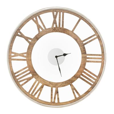 Costway 16 / 20 Inch Silent Wall Clock with Classic Frame and Classic Roman Number-20 Inch