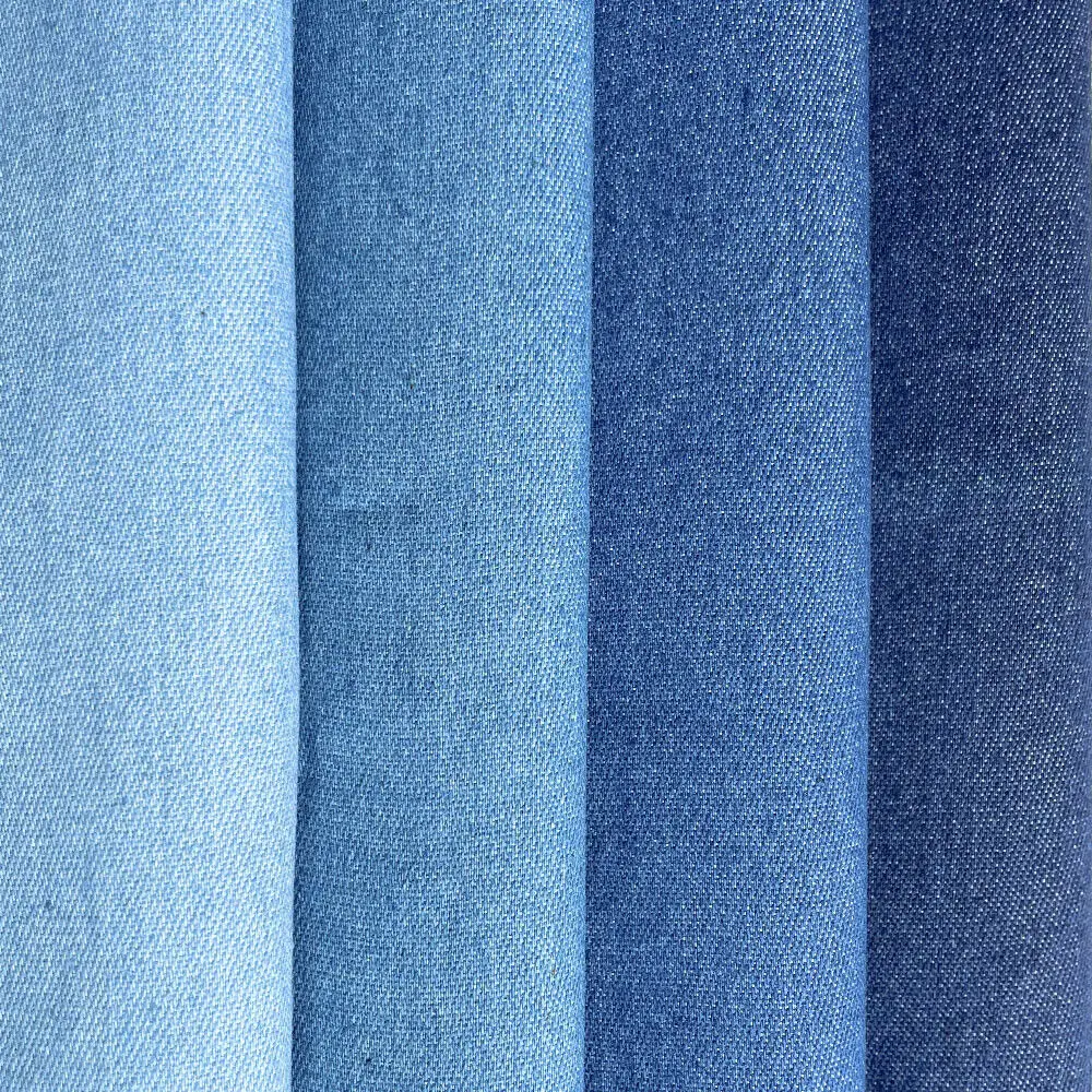 90x145CM cotone elasticizzato tessuto Denim lavato panno morbido sottile per bambole fai da te abbigliamento Jeans abito borsa Cap artigianato materiale tessile