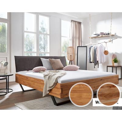 3S Frankenmöbel »Bellissima« Massivholz Bett BE-0573 / 140x200 cm / Wildeiche Image
