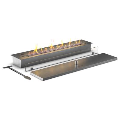 muenkel design safety burner [manueller Ethanol Brenner]: 800 mm - 2x Schutzglas