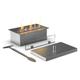 muenkel design safety burner [manueller Ethanol Brenner]: 290 mm - 2x Schutzglas