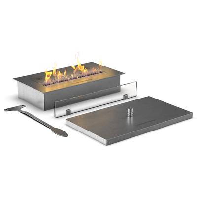 muenkel design safety burner [manueller Ethanol Brenner]: 405 mm - 2x Schutzglas