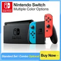Nintendo Switch Neonblau Rot Joy Con Spiele konsole mit 6 2 Zoll LCD-Bildschirm 4 5 bis 9 Stunden