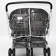 Baby Pushchairs Rain Cover for Twins Clear Stroller Raincoat Wind Dust Shield