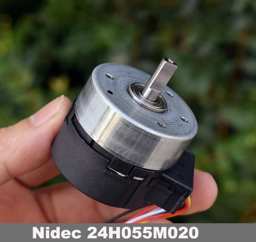 12 V Nidec 24H055M020 BLDC bürstenloser Motor, integrierte Antriebsplatine, PWM-Geschwindigkeitsregelung, 100-Zeilen-Signal-Encoder-Rückkopplungs-Servomotor Image