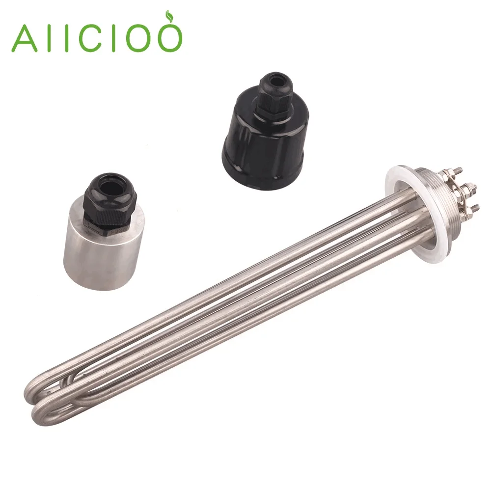 2" Tri-Clamp-Heizelement, elektrischer Tauchwarmwasserbereiter für selbstgebrautes Edelstahl 304, 220 V/380 V, 3 kW/4,5 kW/6 kW/9 kW/12 kW