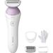 Philips Norelco Womens Electric Shaver Series 6000 Beauty Cordless with 4 Accessories BRL136/00 White