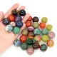 20mm Natural Stone Round Ball Rose Quartz Non-Porous Crystal Bead DIY Gems Sphere for Necklace Bracelet Making Jewelry Wholesale