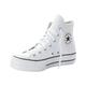 Sneaker CONVERSE "CHUCK TAYLOR ALL STAR PLATFORM LEATHER" Gr. 40, weiß (weiß, weiß) Schuhe Schnürstiefeletten