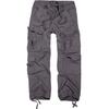 Cargohose BRANDIT "Brandit Herren Vintage Cargo Pants", Herren, Gr. M, US-Größen, grau (charcoal), 100% Baumwolle, loose fit, Hosen