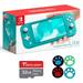 Newest Nintendo Switch Lite Game Console Bundle with Tigology Accessories Turquoise