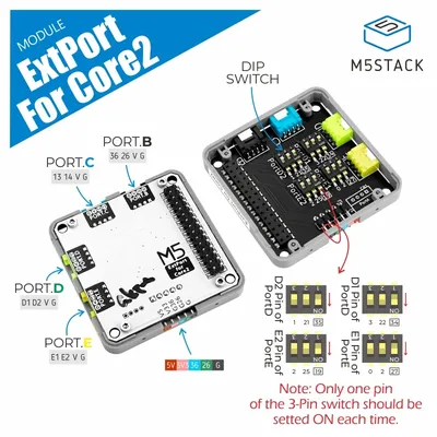 Offizielles M5Stack-Erweiterungsanschlussmodul für Core2 Image