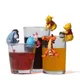 5 Teile/satz Cartoon Disney Winnie the Pooh Tigger Teetasse Dekoration Anhänger Dekoration Spielzeug