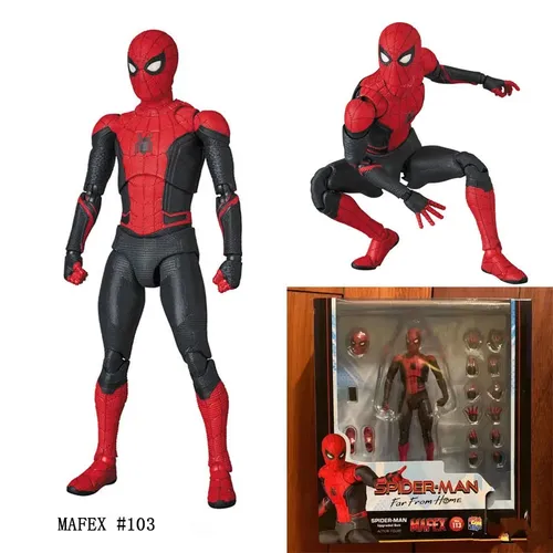 Mafex Wunder Spider-Man bjd Spiderman Superheld weit weg von zu Hause Figur Modell Spielzeug für