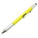 6 in 1 Multi-functional Stylus Pen with Black/Blue Refill Tool Tech Ballpoint Stylus Pen 6 in 1 Multi-functional with Black/Blue Refill Tool Tech Ballpoint Pen with Clip Smooth Yellow Blue Refill