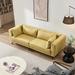 2-seat Lounge Sleeper Loveseat Settee with Pillows, Square Arm Bench