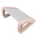 Under Desk Footrest 6 Height Adjustable Footrest Foot Stool Foot Rest Ergonomic Foot Stool with Massage Texture and Roller for Office [Pink]