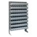 Quantum Storage Systems QPRS-501 Single Sided Rack with 72 Gray Euro Drawers - 12 x 36 x 60 in.