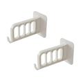 2 PCS Multi Functional Folding Sticky Hook Seamless Sticker Plastic Hanger Hook Wall Mounted Clothes Storage Hanger Storage Shelf Rock Rack Shelf Kitchen Rack Show Rack