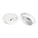 Uxcell 2Pack 3 Inch Cable Hole Cover ABS Office Desk Cable Wire Cord Grommet White