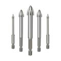 Beppter Drill Bit 5PCS Efficient Universal Drilling Tool Multi Function Triangle Alloy Drill Bit Tip Tools Concrete Carbide Drill Tap Bit Set Suitable For Glass Ceramic Tile Wall And Wood (3mm~7mm)