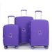 Expandable 3-Piece Luggage Set with TSA Lock and 360° Spinner Wheels