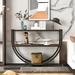 Console Table Demilune Shape Wood Sofa Table Entryway Table