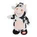 Kid Electronic Realistic Plush Toys Stuffed Animal Interactive Toys Children Speaking Dancing Interactive Repeating Electronic Pet Toys Kids Gifts[Cow]