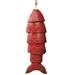 PRINxy Fish Metal Wind Chimes Fish Decor for Home koi Fish Bech Decor Wind Chimes for Outside Garden Yard Ocean Wall Decor Nautical Decor Garden Gift Red