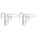 2Pcs Flower Pot Hanging Rack Railing Hanging Flowerpot Stand Balcony Rack