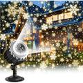 Christmas Projector Lights Outdoor Led Snowflake Projector Lights Snowfall Projector Waterproof Outdoor Christmas Decorations Lighting for Indoor Xmas Holiday Party Wedding Garden Patio
