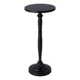 Butler Specialty Company Landon Outdoor Round Metal Pedestal Side Table - Bronze