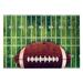 Football Carpet Interesting Sports Scene Design Anti-slip Printing Machine Washable Noise Reduction Playing Football Rectangle Artificial Turf Soccer Field Thickened Rug for Living Room-H 50x80cm