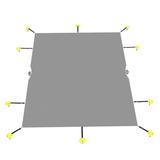 Sunshades Depot 14 x50 Rectangle Light Grey Winter Pool Cover Pool Safety Covers for In-Ground Swimming Pools Inground Pool Leaf Net Cover Wire Rope Hemmed All Edges