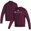 Women's adidas Maroon UChicago Maroons Premium Retro Pullover Sweatshirt