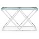 Biarritz Steel and Glass Console Table