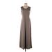 Serena Williams Signature Statement Casual Dress - A-Line Scoop Neck Sleeveless: Gray Print Dresses - Women's Size Small