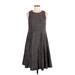 Torrid Casual Dress - A-Line Crew Neck Sleeveless: Gray Dresses - Women's Size Medium Plus