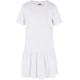 Jerseykleid URBAN CLASSICS "Damen Girls Valance Tee Dress" Gr. 146/152, Normalgrößen, weiß (white) Mädchen Kleider Jerseykleider