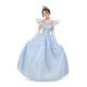 VIVING Kostüm Prinzessin Kristall Schuh XL (Kleid, Handschuhe und Petticoats)